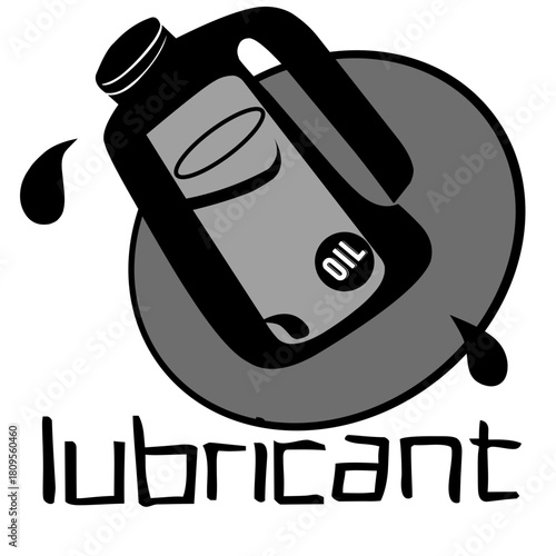 vector illustration of lubricant