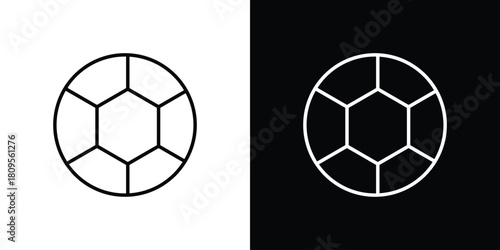 Football icon eps. thin, line, outline and stroke style set