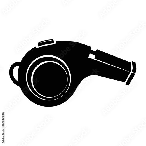 Whistle outline graphic design isolated on white background, Vector, illustration