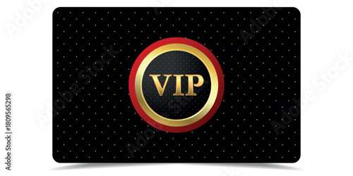VIP gold card. Luxury texture template design. Golden Vip ticket on black background for invitation, club, award, casino, certificate. Exclusive premium card.  Vector illustration