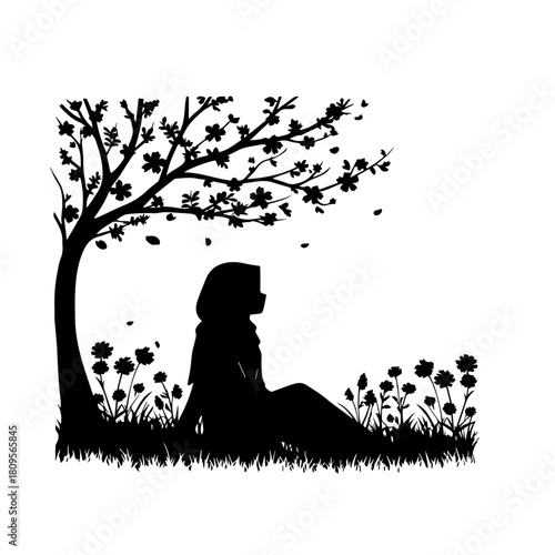 Serene Muslimah in Nature