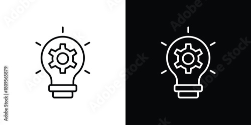 Innovation icon eps. thin, line, outline and stroke style set