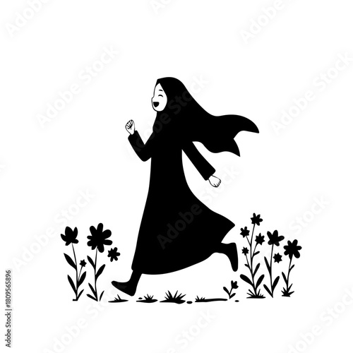 Cheerful Woman Outdoors