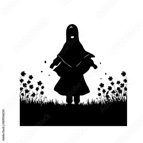 Graceful Figure in Nature