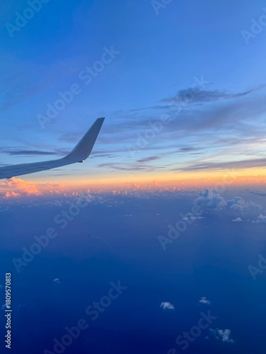 View from airplane window