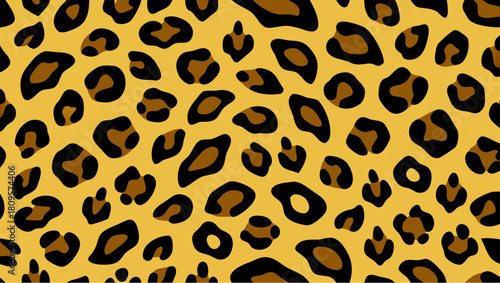 Leopard skin texture vector background 