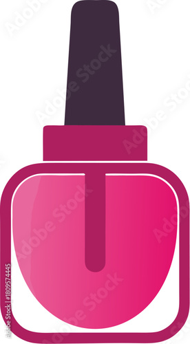 nail polish colorful   icon vector on white background 
