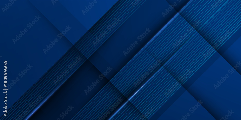Fototapeta premium Abstract dark blue square theme overlap papercut background. Simple elegant pattern concept. Futuristic banner design background. Eps10 vector