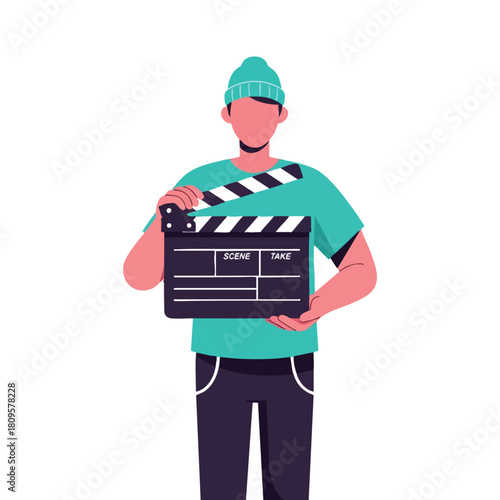 Director Holding Clapperboard