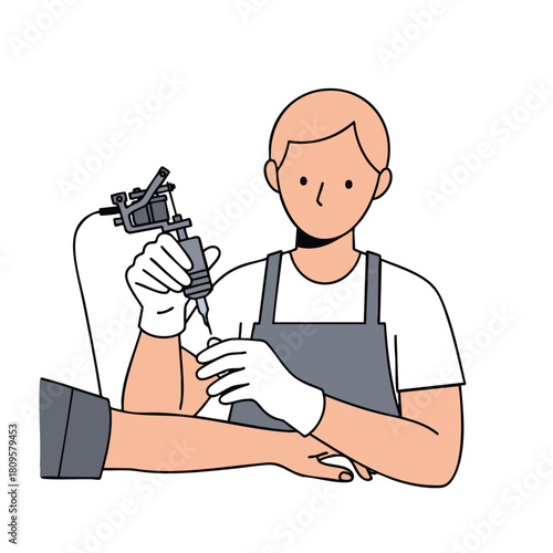 Tattoo Artist at Work