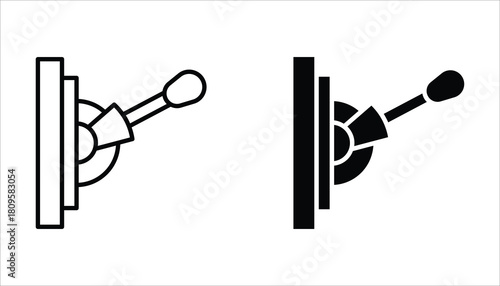 Lever icon set, of vector icons isolated on a white background.