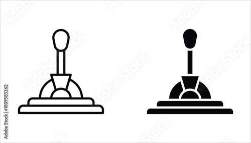 Lever icon set, of vector icons isolated on a white background.