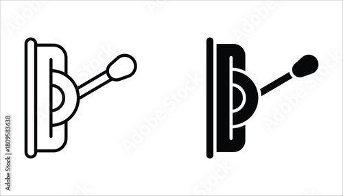 Lever icon set, of vector icons isolated on a white background.