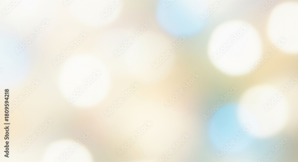 Obraz premium Delicate bokeh lights shimmer in a soft blur, crafting a serene abstract backdrop perfect for gentle designs, celebratory themes, and peaceful visual compositions