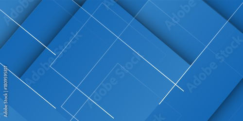 Modern business geometric background with blue polygons vector. Bright navy blue dynamic abstract vector background with diagonal lines. Light blue abstract background