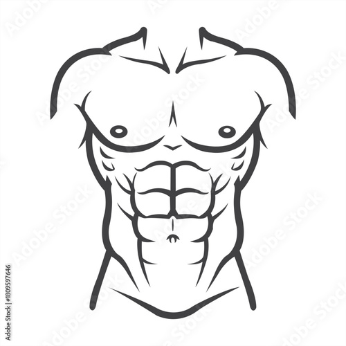 Unleash Your Inner Strength A Bold Graphic Depiction of Muscle Definition Celebrating Health and Fitness with Strong