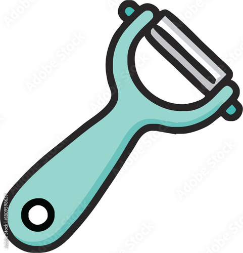 Essential kitchen tool vegetable peeler in modern minimalist style to assist cooking preparation and healthy eating habits, designed for culinary excellence