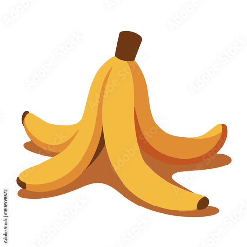 Banana Peel Vector Illustration