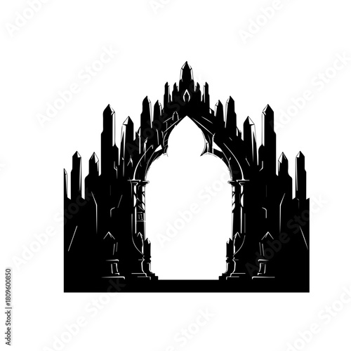 Gothic Archway Silhouette.