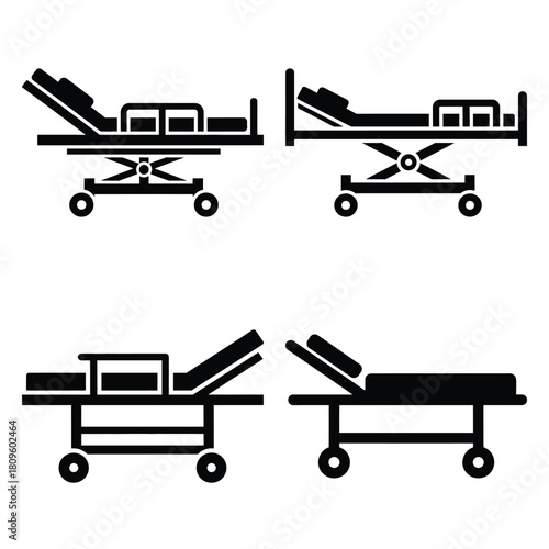 medicine dropper vector icons– simple hospital and medical safety symbols