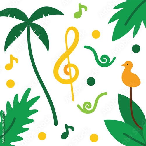 Luminous butterfly garden pattern with overlapping wings