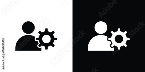 Account settings icon design element for website and app ui design projects