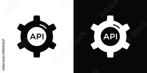 API icon design element for website and app ui design projects