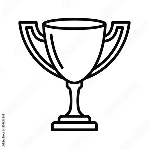 Simple line icon illustration showing the chest zone with heart and lung outline for medical or health concept isolated on