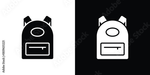 Backpack icon design element for website and app ui design projects