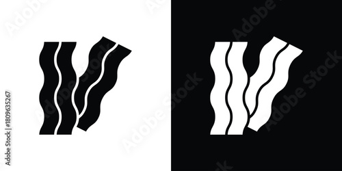 Bacon icon design element for website and app ui design projects