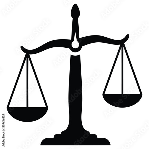 Elegant balance scales symbolizing justice and equity, ideal for legal professionals, law firms, and educational resources seeking impactful imagery.