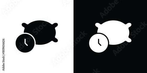 Bedtime icon design element for website and app ui design projects