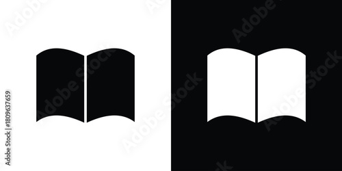 Book icon design element for website and app ui design projects