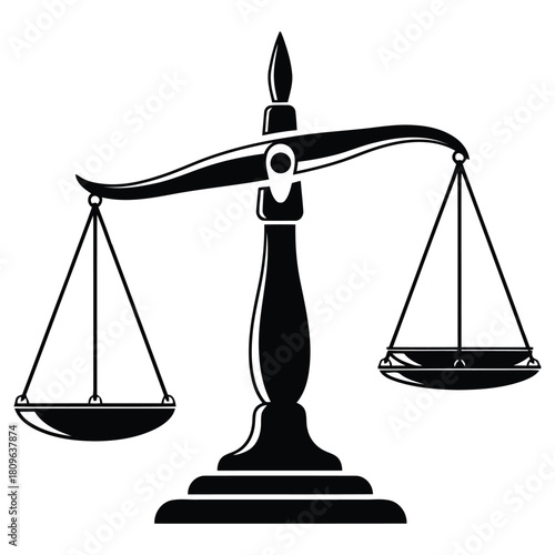 Elegant scales of justice convey fairness and equality, perfect for legal professionals, advocacy groups, and promoting ethical decision making in business