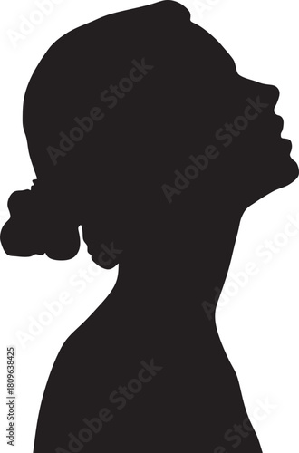 vector image of a human silhouette, a girl's silhouette, a child's silhouette, a beautiful profile, a person in profile, a girl's profile, a woman's profile, a man's profile, a child's profile, a pers