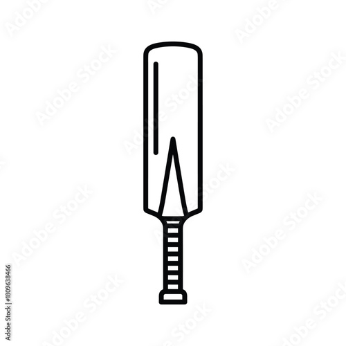 Illustration of a cricket bat isolated on, a popular sport equipment for playing cricket