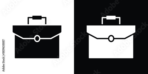 Briefcase icon design element for website and app ui design projects