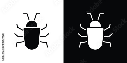 Bug icon design element for website and app ui design projects