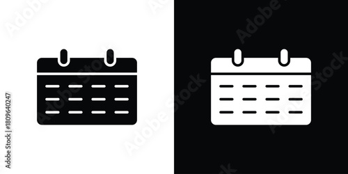 Calendar icon design element for website and app ui design projects