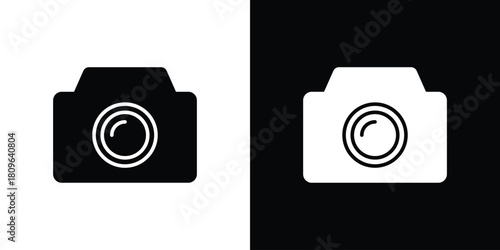Camera icon design element for website and app ui design projects