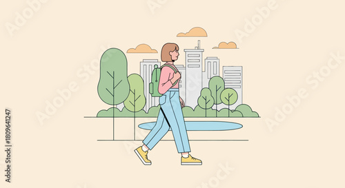 A vibrant, minimalist illustration of a plastic bottle filled with blue liquid against a light beige backdrop