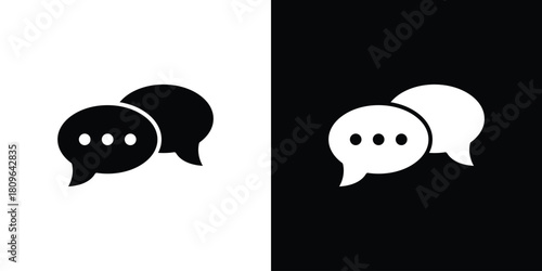 Chat icon design element for website and app ui design projects