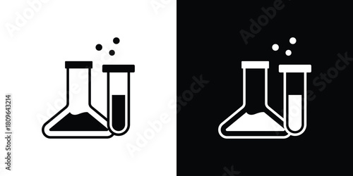 Chemistry icon design element for website and app ui design projects