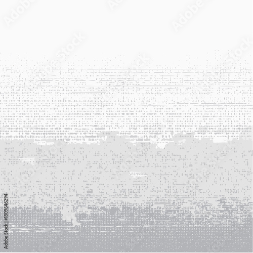 Noisy glitchy background texture. Distorted vhs screen pixel overlay effect. Vector illustration of grunge dither noise retro design.