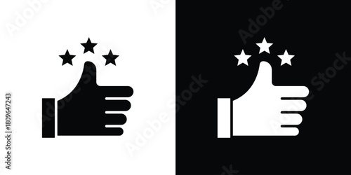 Customer feedback icon design element for website and app ui design projects