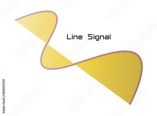 Free Download Yellow Wave Line Signal PNG | Abstract Flow Curve Graphic - GFXLoad