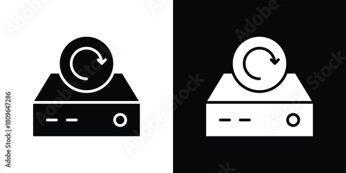 Data backup icon design element for website and app ui design projects