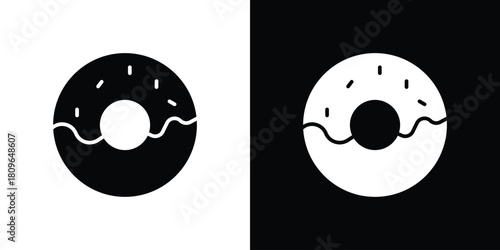Donut icon design element for website and app ui design projects