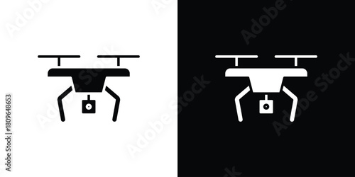 Drone icon design element for website and app ui design projects