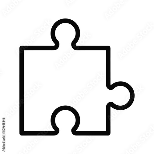 Single jigsaw puzzle piece isolated on, symbolizing problem solving and strategic thinking